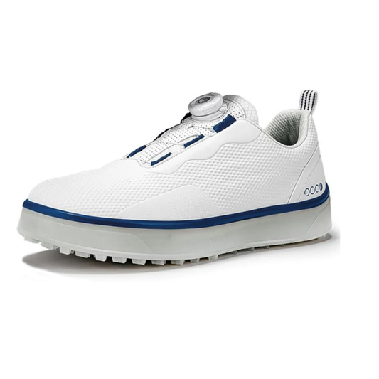 KONJACLY Mens Golf Sneakers Lightweight Leather Spikeless Golf Shoes
