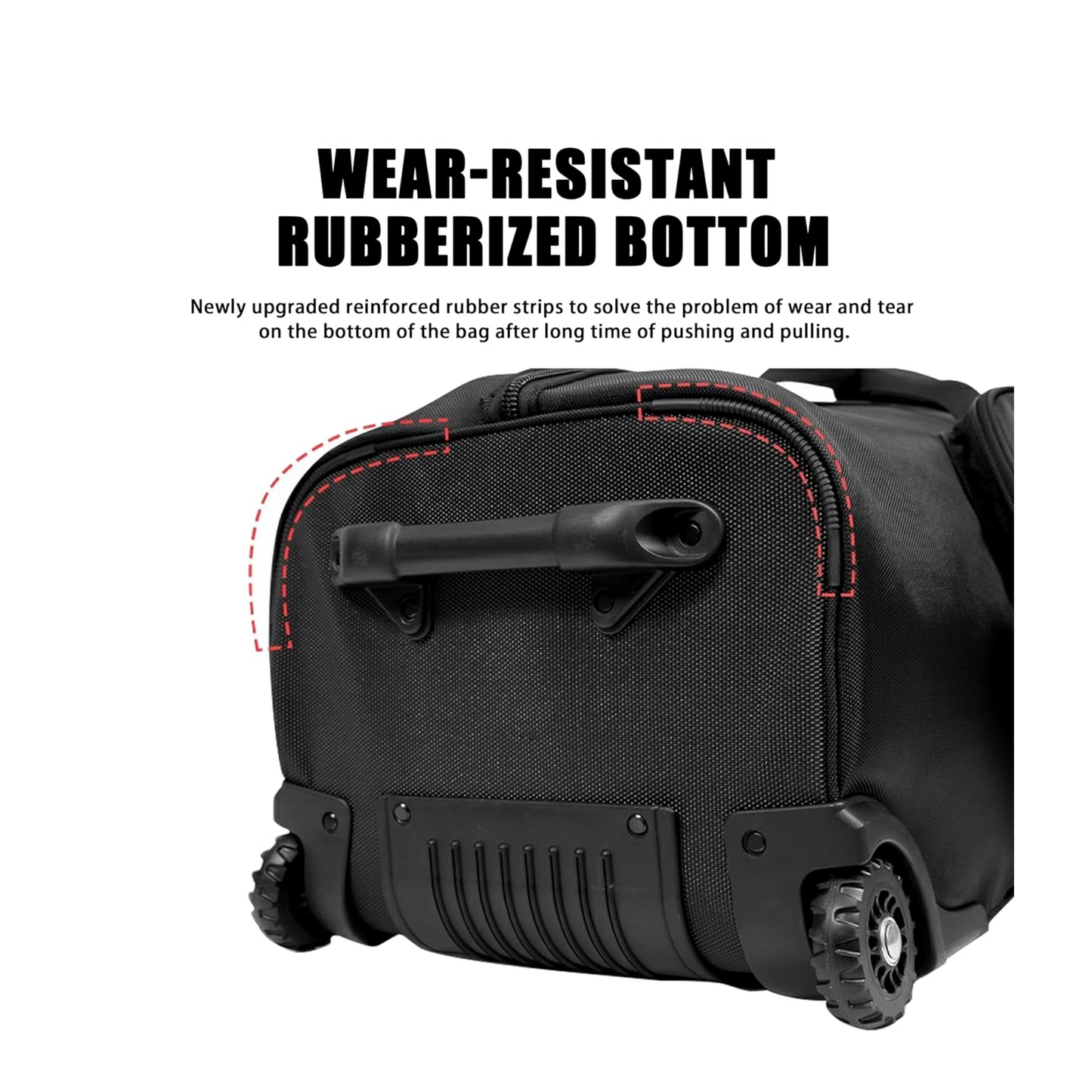 PGM Golf Hardcase Travel Bag - Wheels, Anti-Collision Design Hard Shell on Top