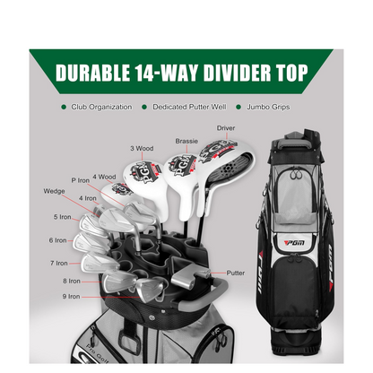 PGM Golf Bag Anti-Collision Fixed Rack 14 Divider Golf Bag
