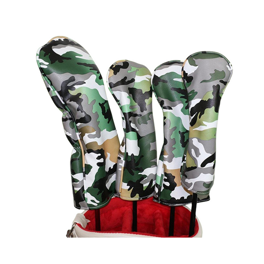 Camouflage Design Head Covers - Pack of 4