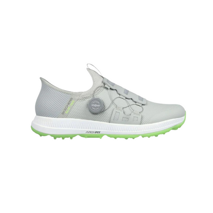 Skechers Men's Elite 5 Slip-Ins Disc MD Spikeless Golf Shoes - Gray/Lime
