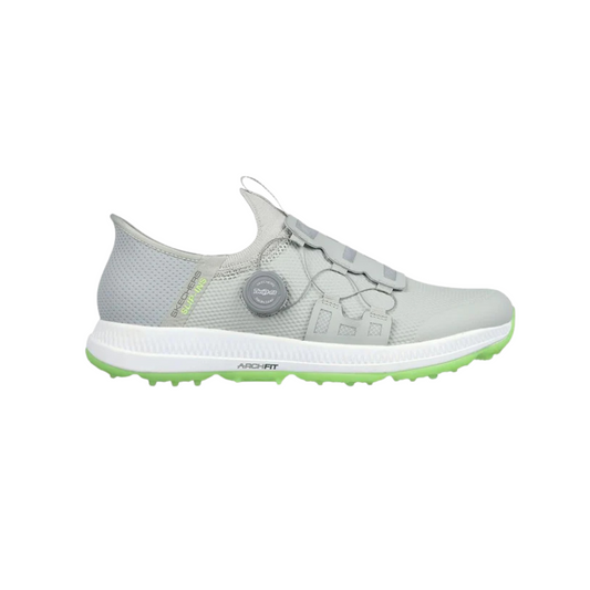 Skechers Men's Elite 5 Slip-Ins Disc MD Spikeless Golf Shoes - Gray/Lime