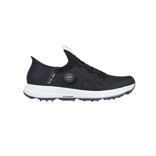 SKECHERS Men's Elite 5 Slip-Ins Disc MD Spikeless Golf Shoes - Black/White