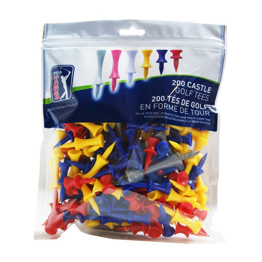 PGA Tour Castle Plastic Tees (200 Count)