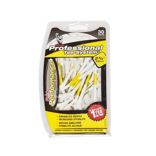 Pride Professional System Evolution Tee, 2-3/4 Inch - 30 Count (Yellow)