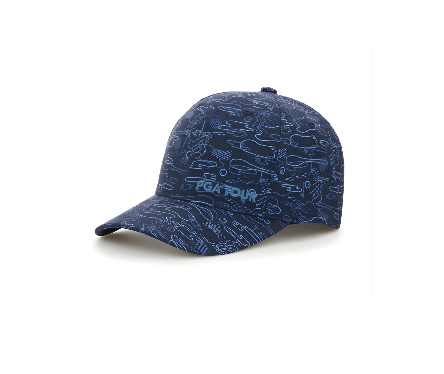 PGA Tour Conversational Flex Golf Cap - Peacoat