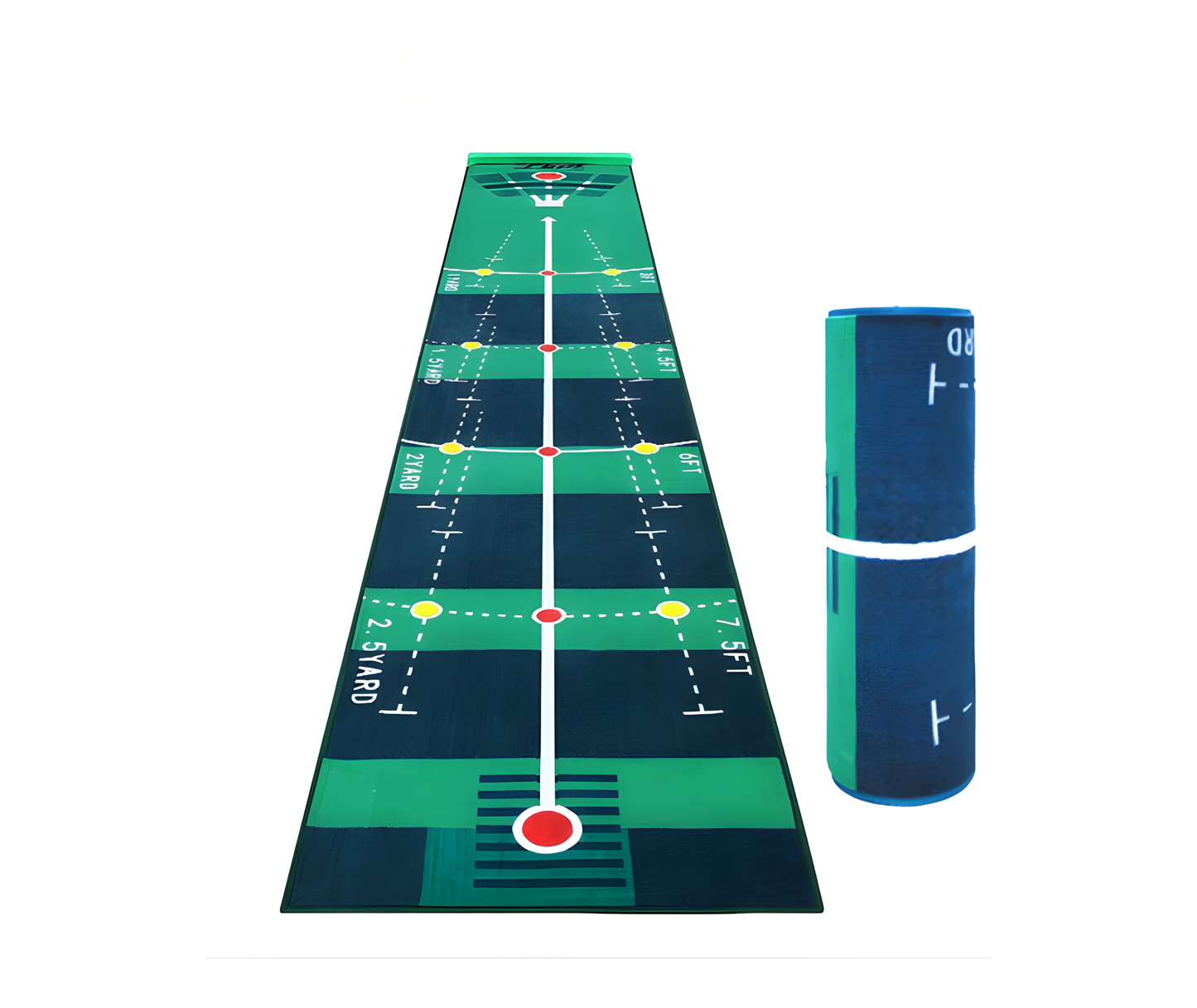 PGM TL018 Velvet Golf Putting Mat Indoor Practice with Stopper