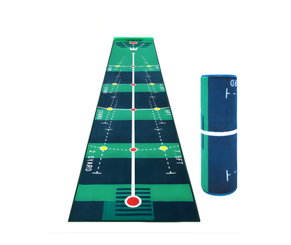 PGM TL018 Velvet Golf Putting Mat Indoor Practice with Stopper