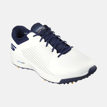Skechers Men’s Arch Fit Elite Vortex MD Spiked Golf Shoes - WHITE/ NAVY