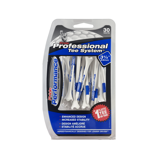 Pride Professional Tee System 3.25 Inch Performance Golf Tees - 30 Count