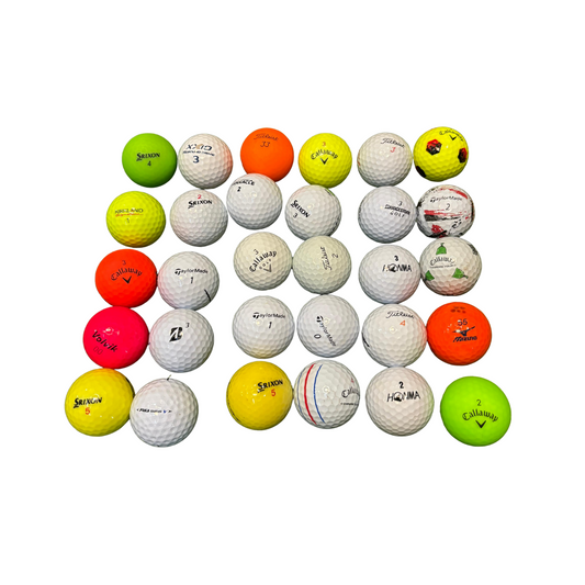 Mint Condition Assorted Golf Balls (5–10% Used) - Pack Of 12