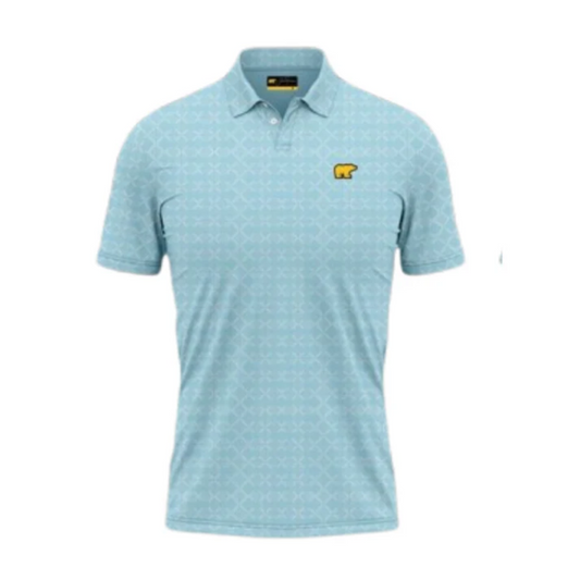 Jack Nicklaus Men's Polka Dots Golf Polo – Light Blue