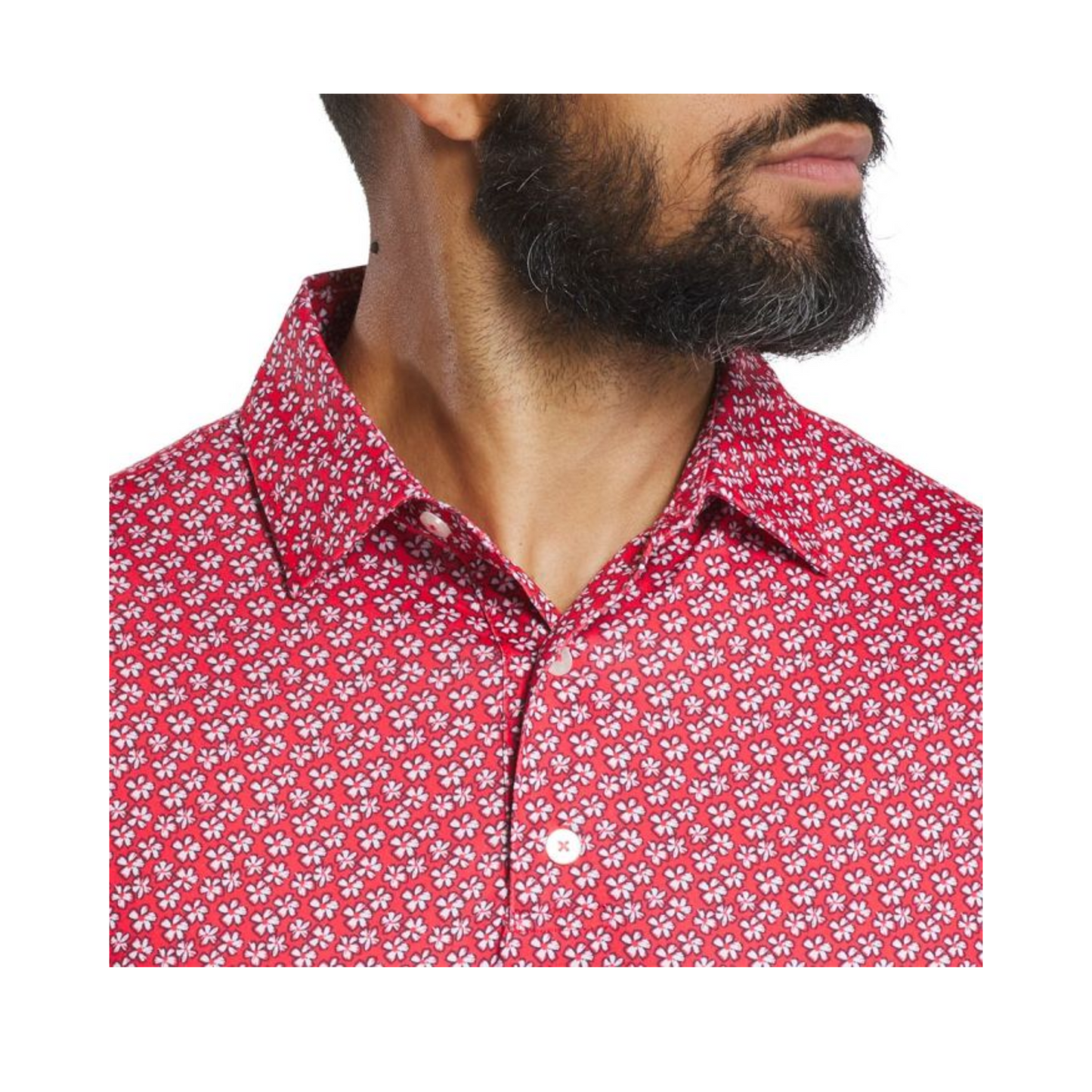 FootJoy Men’s Floral Sketch Print Lisle Polo