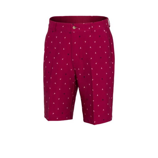 Greg Norman Men's Lobster Stretch Golf Shorts - Deep Rose
