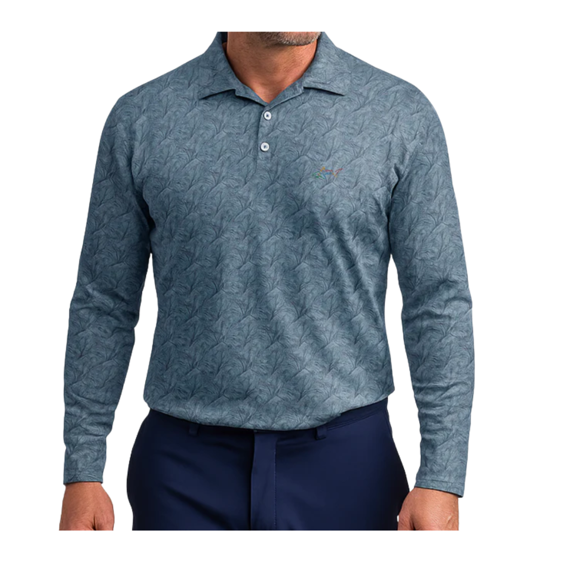 Men's Stretchable Full Sleeve Golf Polo