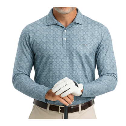 Men's Stretchable Full Sleeve Golf Polo