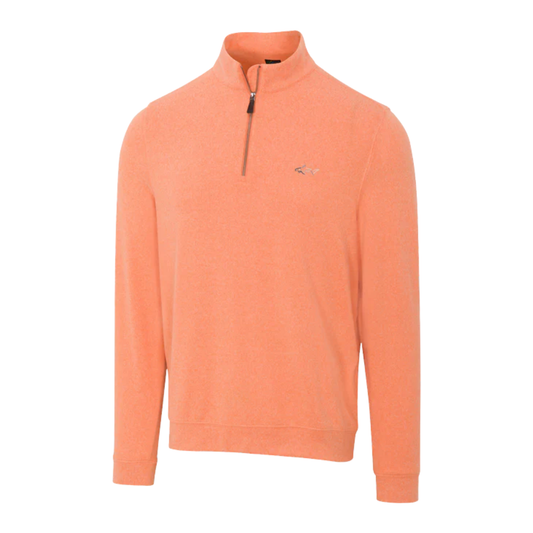Cozy Shark Quarter Zip - Coral Golf Heather
