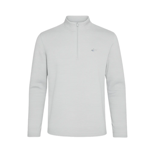 K102 Men's 1/4 Zip Mock Pullover - Shark Grey