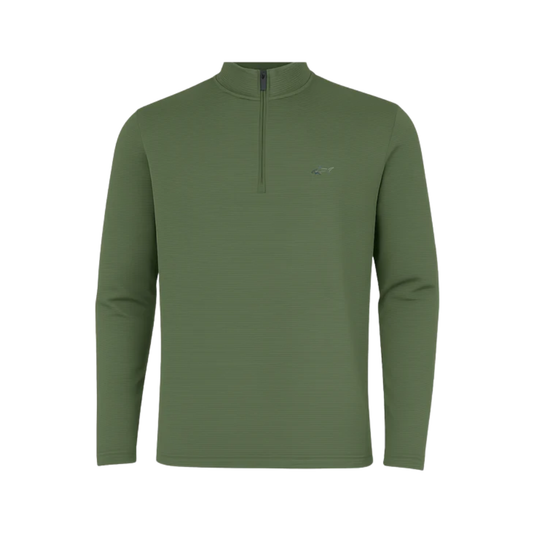 K102 Men's 1/4 Zip Mock Pullover - Ranger Green
