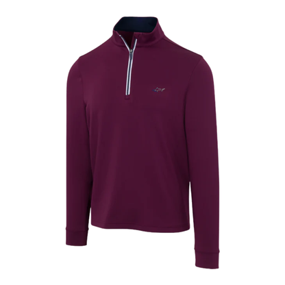 Men's "K174" Grape Wine Coastal Tech Quarter Zip