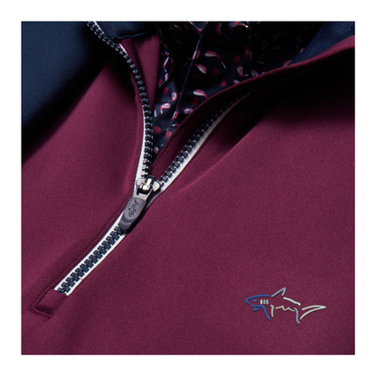 Men's "K174" Grape Wine Coastal Tech Quarter Zip