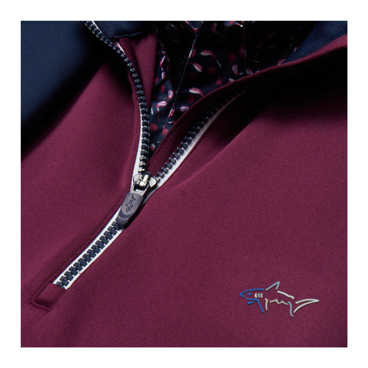 Men's "K174" Grape Wine Coastal Tech Quarter Zip
