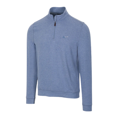 Cozy Shark Quarter Zip - Colony Blue Heather
