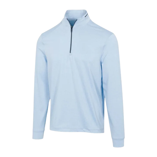 K060 Leaderboard Golf 1/4 Zip Golf Pullover - Cloud Heather