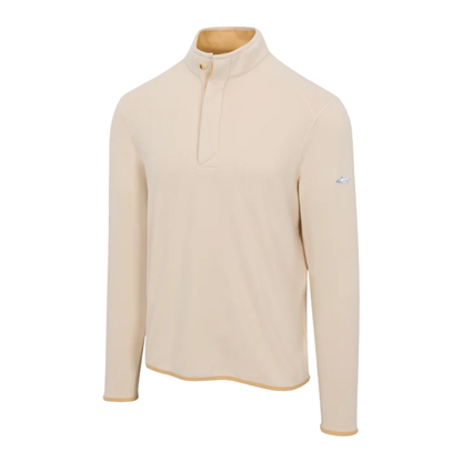 Men's Cozy Fleece Button Mock Golf Pullover