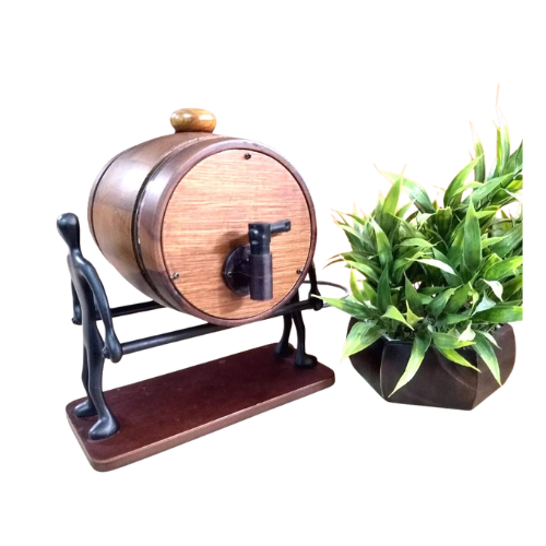 Wooden Bar Decanter With Stand
