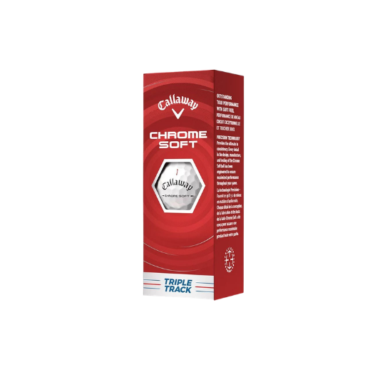 Callaway Chrome Soft Triple Track Golf Balls - White