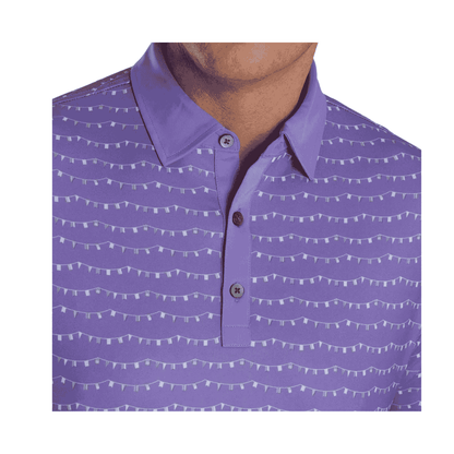 FOOTJOY FLAG BANNER PRINT SELF COLLAR MEN'S SHIRT