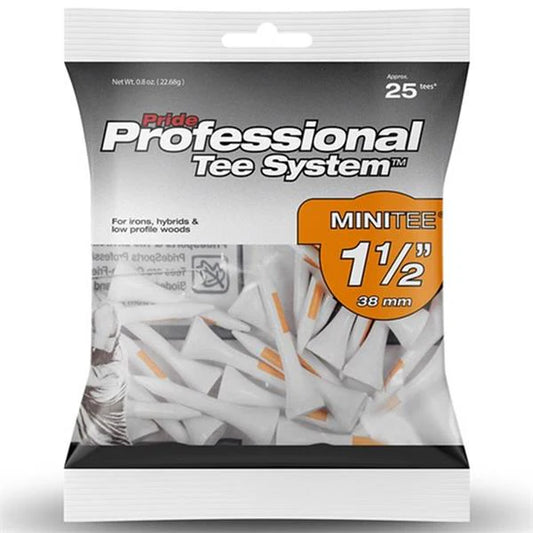 Pride Professional Tee System (PTS) Wooden Golf Tees – 25 Pack