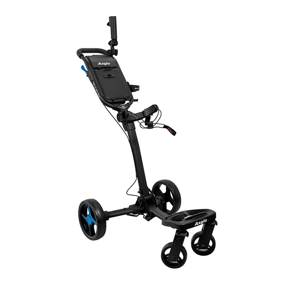Axglo Flip N Go Pro Four Wheel Ultra Compact Foldable Aluminium Golf Push Cart