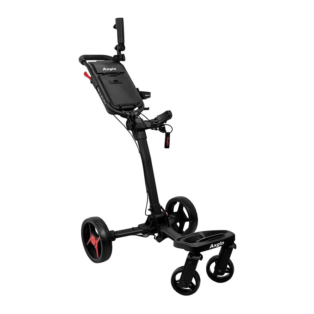 Axglo Flip N Go Pro Four Wheel Ultra Compact Foldable Aluminium Golf Push Cart