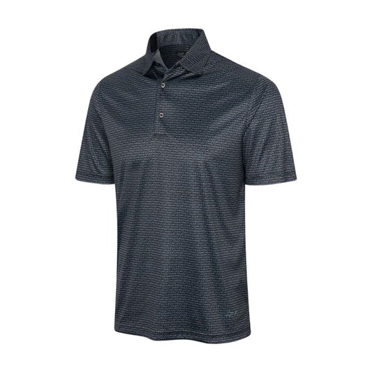 Greg Norman Men's Microlux Fin Stripe Golf Polo T-Shirt