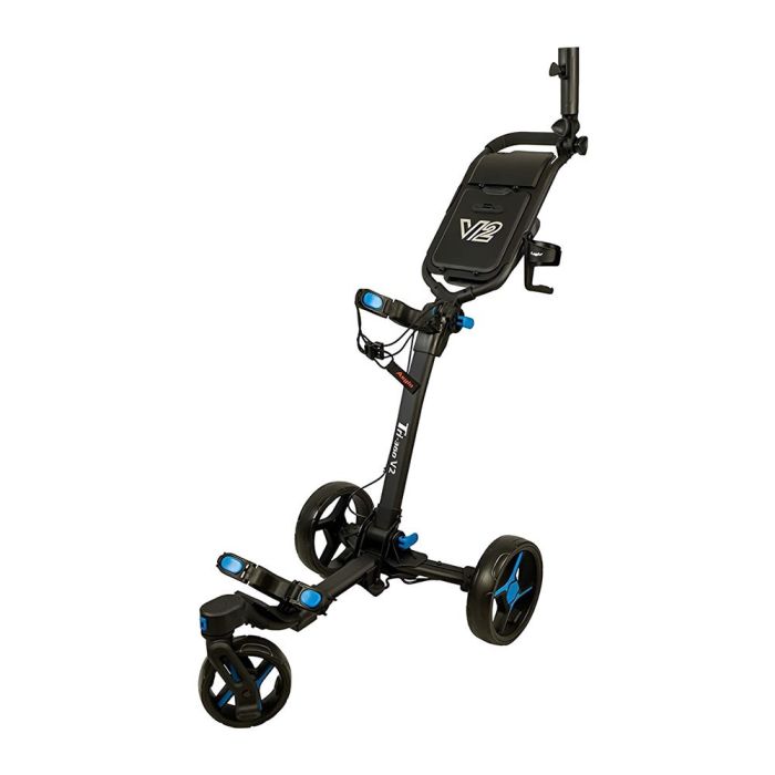 Axglo Tri-360 V2 Three Wheel Ultra Compact Foldable Aluminium Golf Push Cart