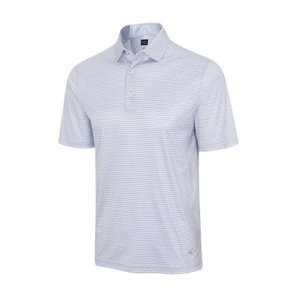 Greg Norman Men's Microlux Fin Stripe Golf Polo T-Shirt