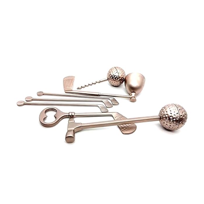 Leather Golf Bar Tool set