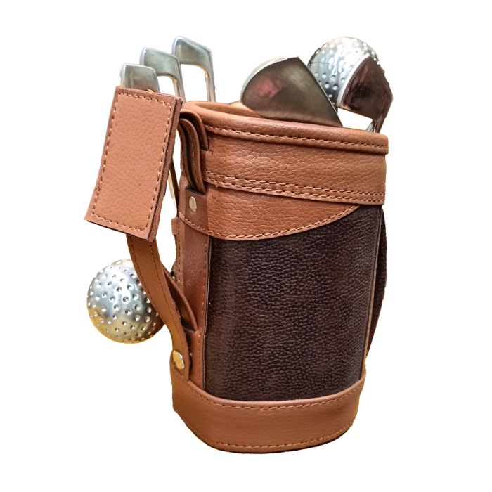 Leather Golf Bar Tool set