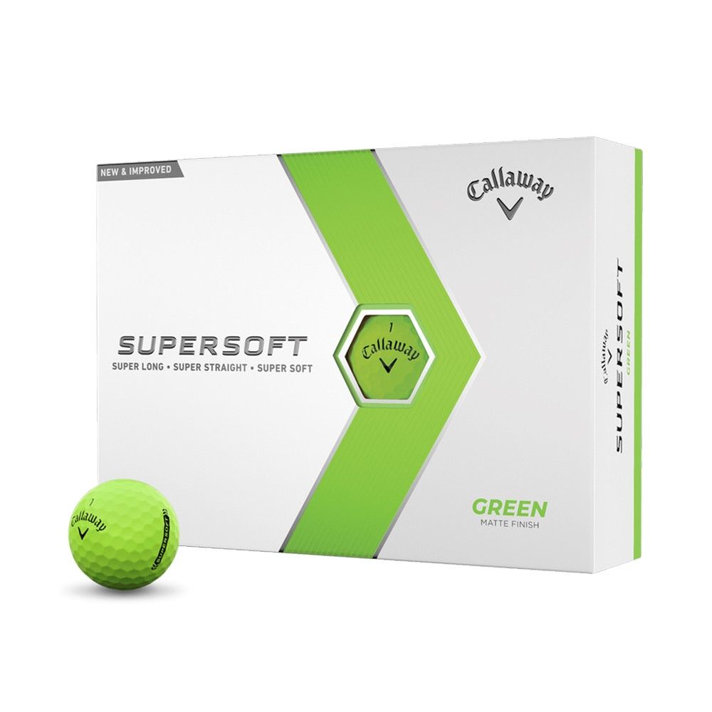 Callaway Supersoft Golf Balls - Green (Pack of 12)