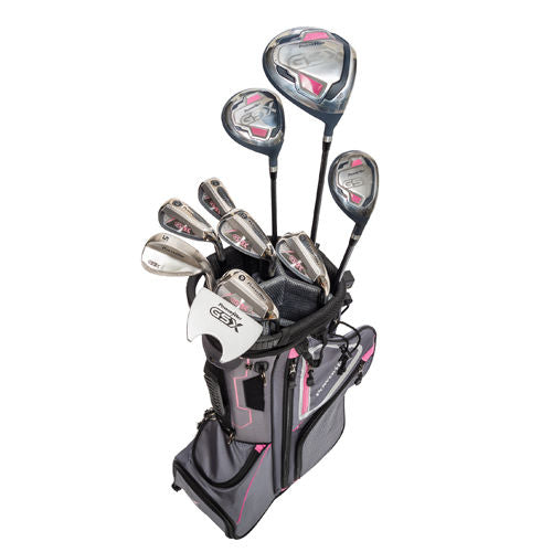 PowerBilt GSX women's Graphite Golf Set – 10 Clubs with Bag (Right Hand, Regular Flex)