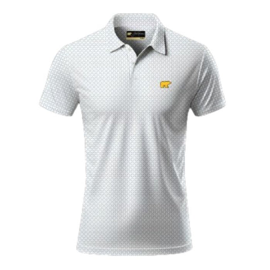 Jack Nicklaus Men's Printed Golf Polo T-Shirt - White