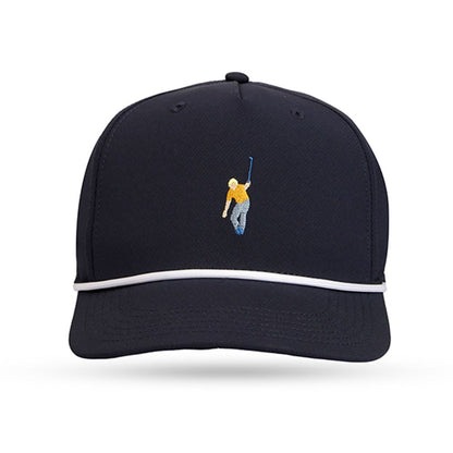 Jack Nicklaus Men’s Crouching Jack Tech Rope Adjustable Cap