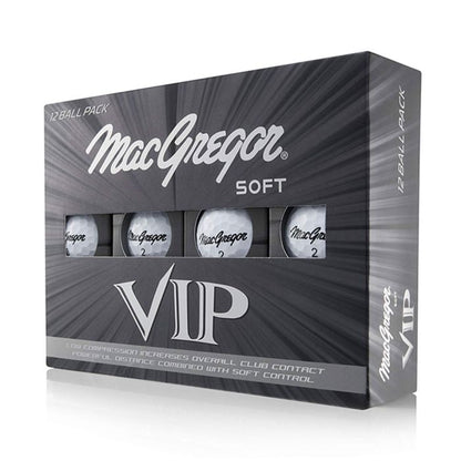 MacGregor VIP Soft Golf Balls (Pack of 12) - White
