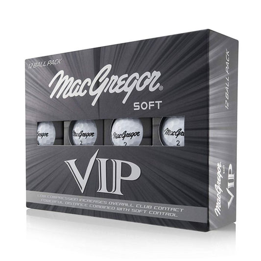 MacGregor VIP Soft Golf Balls (Pack of 12) - White