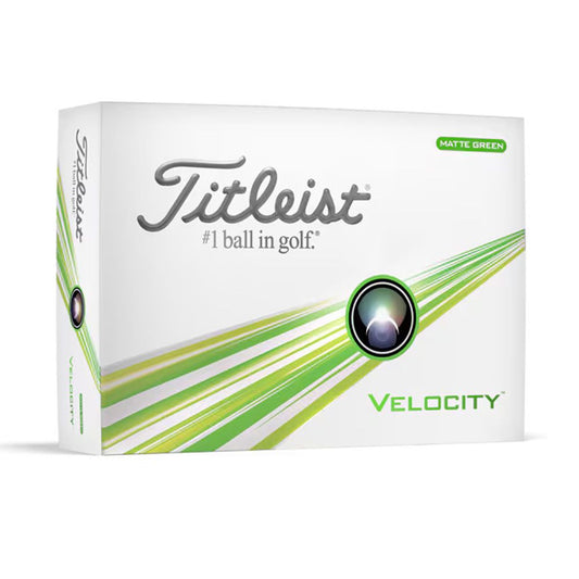 Titleist Velocity Golf Balls - Matte Green