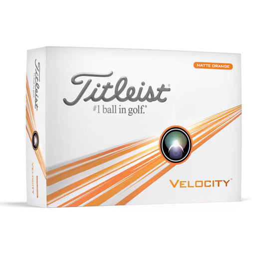 Titleist Velocity Golf Balls - Matte Orange