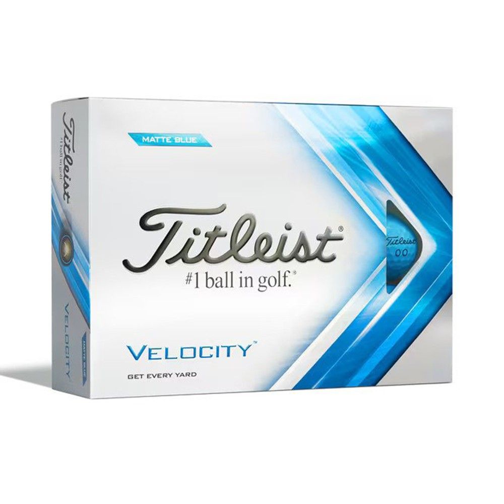 Titleist Velocity Golf Balls - Matte Blue (Prior Generation)
