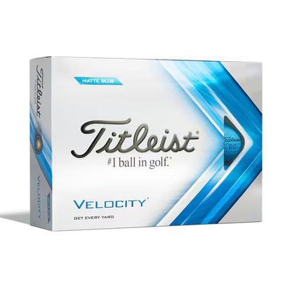 Titleist Velocity Golf Balls - Matte Blue (Prior Generation)